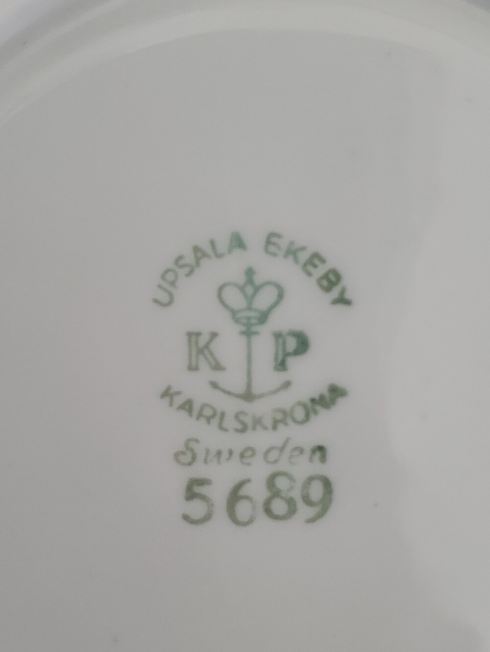 Upsala-Ekeby Karlskrona Pink & Gold Porcelain Teacup Cup MCM Vintage Sweden - Picture 5 of 14